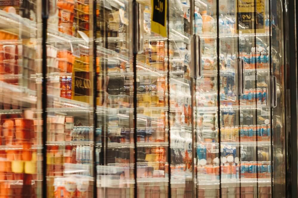 Frozen food stalls